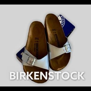 Birkenstock Silver Sandals size 39